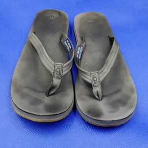 UGG Woman’s Size 7 Kayla Nubuck Leather 3092 Flip Flops Sandals